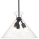 Malta 3 Light 18 inch Matte Black Pendant Ceiling Light